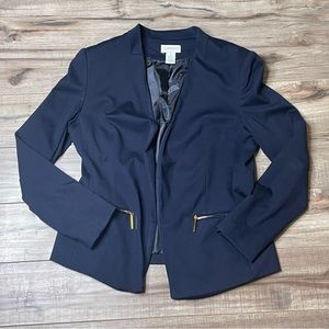 Carmen Open Front Navy Blazer Size 12